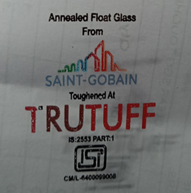 Trutuff Annealed Float Glass ISI Certification
